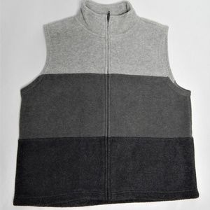 Talbots Gray and Black Vest Stretchy